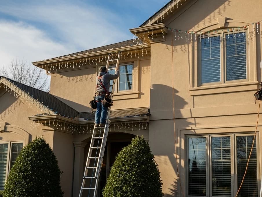 Professional exterior house cleaning